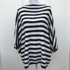 Anthropology Navy Stripe Sweater
